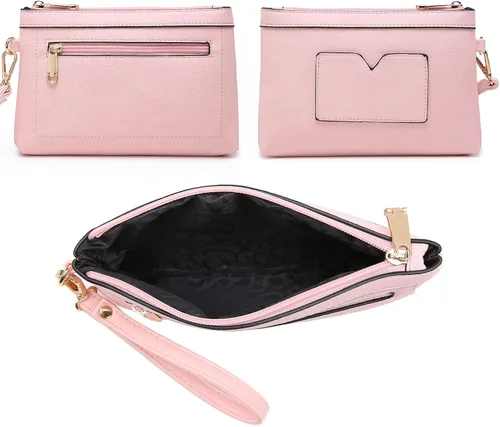 Vista 7 de Bolso de mano de moda para mujer con asa superior bolso de hombro bolso de trabajo con cartera a juego juego de 2 piezas