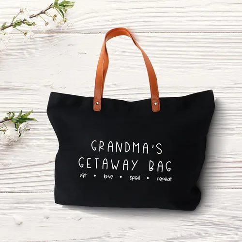 Vista 6 de Lamyba Bolsa de mano para la abuela - Regalo perfecto de cumpleaños para la abuela