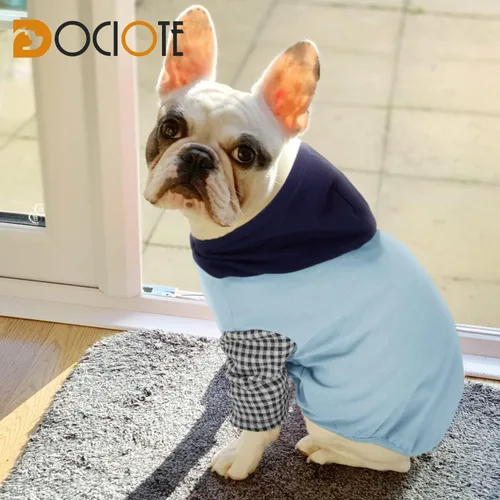 Vista 6 de Sudadera con capucha para perros pequeños y medianos – Suéter de forro polar cálido y suave con capucha con manga – elástico, fácil de llevar, ropa