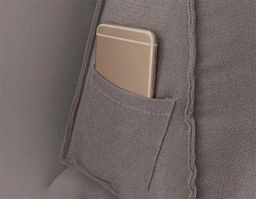 Vista 6 de Almohada de cuña para cabecero + almohada de cuña para descansar y leer, cabecera triangular súper suave, almohada de lectura de descanso prolongado