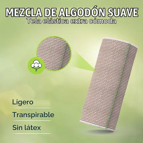 Vista 4 de Vendaje elástico, vendaje de compresión, para piernas, 6 pulgadas, 13'-15