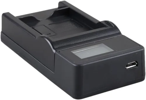 Vista 2 de Cargador de batería micro USB LCD para cámara digital Canon PowerShot SX40 HS, SX50 HS, SX60 HS, SX40HS, SX50HS, SX60HS