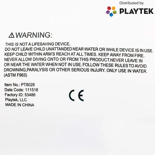 Vista 5 de Playtek - Anillo flotante gigante para piscina, tubo de natación redondo grande con purpurina rosa, flotadores duraderos para nadar en la playa