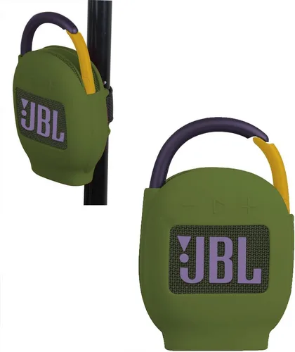 Vista 10 de Hermitshell Estuche de transporte de silicona de repuesto para altavoz Bluetooth inalámbrico JBL Clip 3 portátil e impermeable (negro camuflaje)