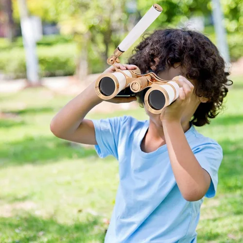 Vista 4 de Lentes binoculares de ópera para telescopio, 3 x 25, mini gafas de teatro portátiles con transporte, binoculares de teatro compacto con mango