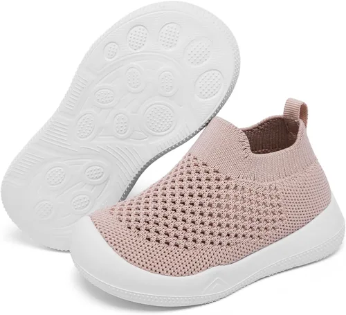 Vista 6 de Engtoy - Zapatos y calcetines para bebé, pantuflas transpirables y antideslizantes con suela de goma suave - Zapatillas de deporte para niños y niñas