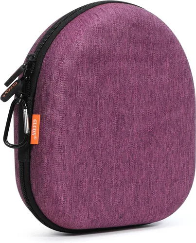 Vista 8 de Hard Shell Headphone Case, Durable Zipper Travel Carrying Pouch Bag Negro