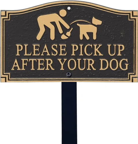 Vista 17 de SmartSign Designer Beware of Dog Placa/Marcador/Letrero con Estaca de 18 pulgadas de Alto Letrero de Metal de Aluminio de 5.75" x 9.5