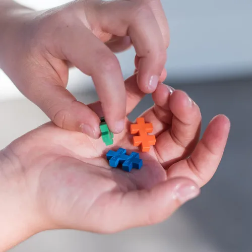 Vista 4 de Plus Plus Bunny - Juego de bloques de construcción de rompecabezas 3D, mini piezas entrelazadas, actividades divertidas de vacaciones para niños