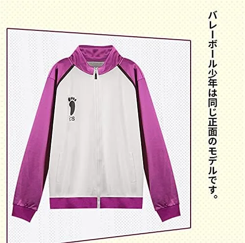 Vista 2 de Tokisaki Shiratorizawa Jacket Pants Volleyball School Uniform Cosplay Costume Tendou Satori Ushijima Wakatoshi Sportswear