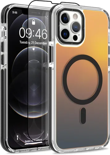 Vista 112 de Funda magnética para Google Pixel 10 Pro XL [compatible con Magsafe] [bonito diseño fluorescente de moda] a prueba de golpes, delgada, translúcida