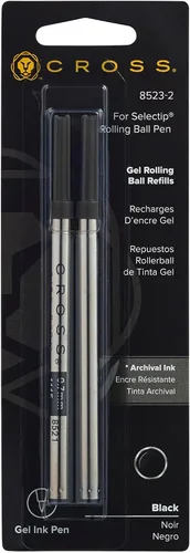 Vista 12 de A.T. Cross-Recambios para bolígrafo de gel Selectip de tinta mediana, Negro