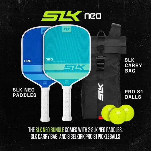 Vista 8 de Selkirk Sport SLK - Juego de raquetas de pádel de 2 Diseñadas en los Estados Unidos Elija el juego SLK Neo de grafito, el juego SLK Neo de fibra
