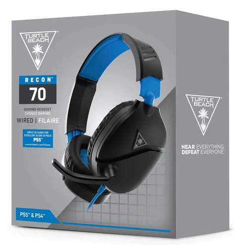 Vista 8 de Turtle Beach Recon 70 Gaming Headset for PlayStation 5, PS4 Pro, PS4, Xbox One & Xbox Series XS, Nintendo Switch, PC, and Mobile