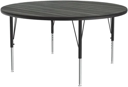Vista 69 de Correll - Mesa rectangular de actividades para el aula de 24 x 36 pulgadas, altura ajustable (19-29 pulgadas), parte superior de nogal colonial