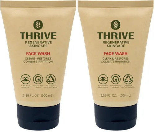 Vista 8 de Thrive Natural Face Wash para hombres – Limpiador facial diario para hombres con ingredientes naturales prémium únicos para el cuidado de la piel