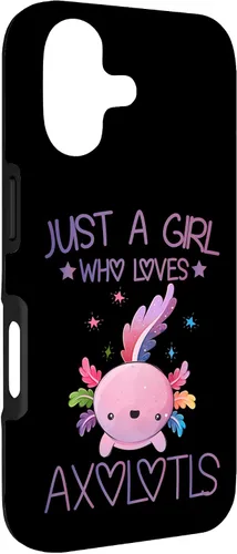 Vista 3 de Just A Girl Who Loves Axolotls Lover Gifts Kawaii Axolotls Case for iPhone 17