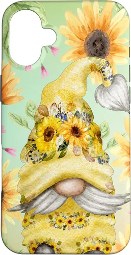 Vista 23 de Sunflower Gnome for Garden Mom Hippies Cute Summer Pattern Case for iPhone 17