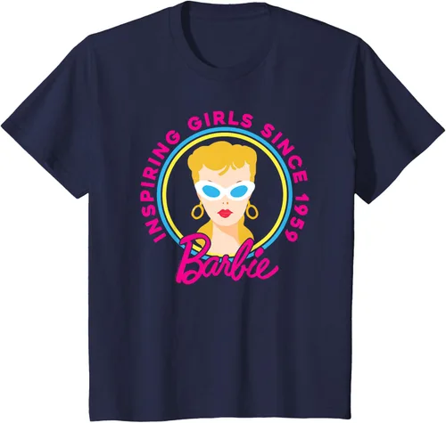Vista 61 de Barbie - Camiseta inspiradora del 60 aniversario para niñas desde los 59 Negro