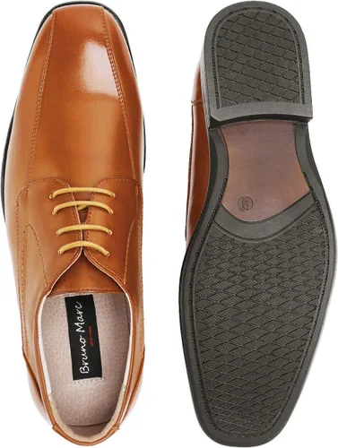Vista 6 de Bruno Marc Zapatos de vestir formales clásicos con cordones Oxfords para hombre