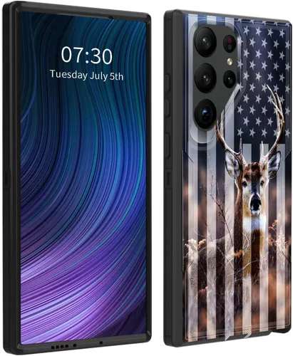 Vista 37 de Funda para Galaxy S23 5G, híbrida de doble capa (tapa a prueba de polvo integrada) (soporte magnético para automóvil) a prueba de golpes, protección
