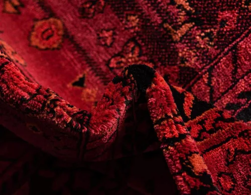 Vista 6 de Unique Loom Tekke Collection - Alfombra de área Sheibani (2' 2" x 3' 1", rectangular, rojo/negro)