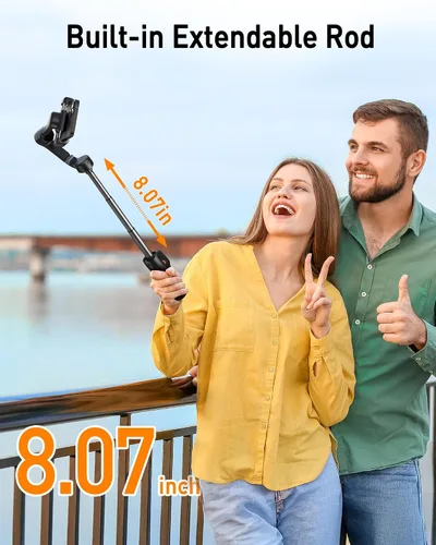 Vista 4 de Estabilizador de cardán iSteady X3 SE Plus de hohem para iPhone, cardán de teléfono de 3 ejes con control remoto desmontable, varilla extensible