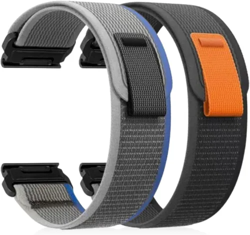 Vista 11 de Correas de reloj Quickfit de 1.024 in compatibles con Garmin Fenix 8 2.008 in 7x 6x Pro Tactix 7 Pro 5x Plus Enduro 3 2, Alpine Loop correas