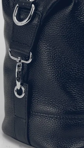 Vista 6 de Heshe - Bolsa de hombro de piel para mujer con asa superior bolsa cruzada