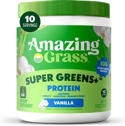 Vista 9 de Amazing Grass Mezcla de vegetales verdes Alcalinizante y Desintoxicante: Mezcla para batidos, Limpieza con super vegetales y polvo de raíz