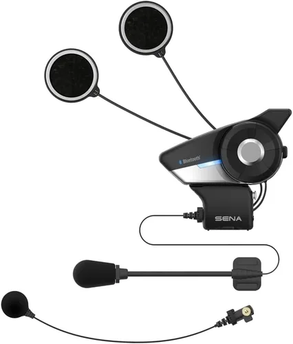 Vista 6 de Sena 20S EVO Sistema de Comunicación de Auriculares Bluetooth para Motocicleta con Altavoces HD, Juego Doble