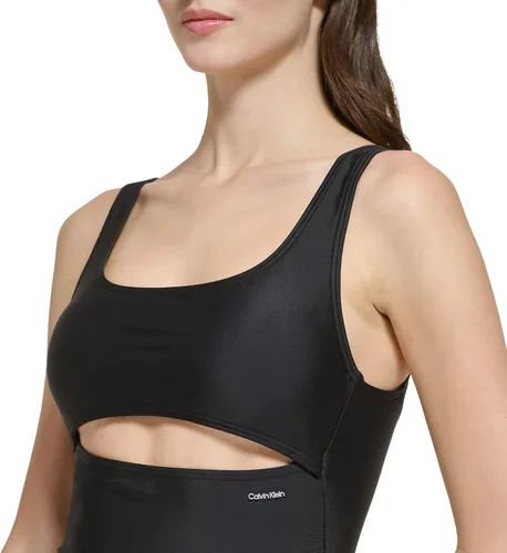 Vista 4 de Calvin Klein Traje de baño de una pieza con corte estándar para mujer