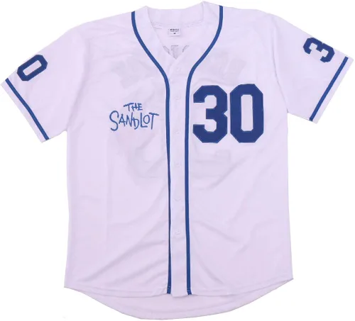 Vista 2 de EXIGENT Benny The Jet Rodriguez #30 The Sandlot Movie Baseball Jersey Navidad y verano