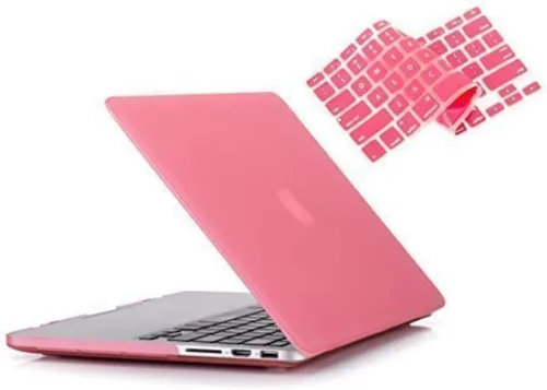 Vista 9 de RUBAN Funda para MacBook Retina Pro de 15 pulgadas A1398 (2015-2012), carcasa rígida de plástico liso mate con cubierta de teclado de TPU