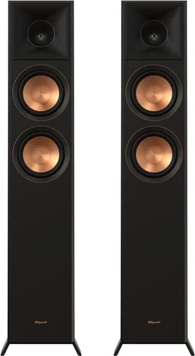 Vista 2 de Klipsch Referencia Premiere RP-5000F II Altavoz de pie con woofer cerametálico de 5.25" en ébano con receptor AV de red certificado THX de 7.2
