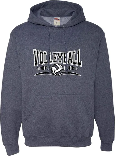 Vista 10 de Go All Out Sudadera con capucha para hombre y mujer con diseño fresco de voleibol