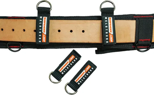 Vista 2 de MELOTOUGH Correas para cinturón de alta resistencia para conectores de tirantes, paquete de 4, Negro Se adapta a conectores de correa de 2.-2.25
