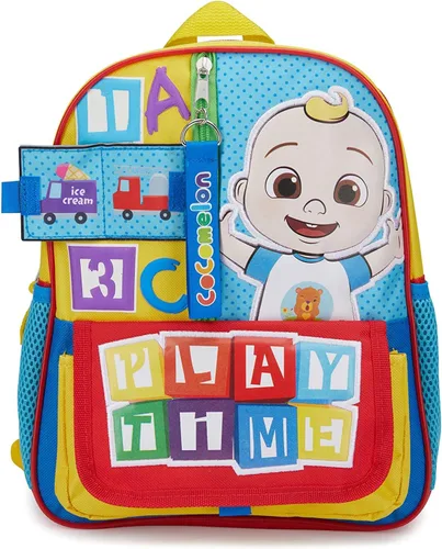 Vista 2 de AI ACCESSORY INNOVATIONS Cocomelon JJs Playtime - Mini mochila interactiva para niños y niñas mochila escolar preescolar con espalda acolchada