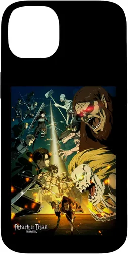 Vista 15 de Attack on Titan Funda de anime para iPhone 17 de temporada final de temporada 4