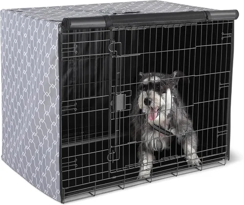 Vista 6 de Cubierta para Jaula de Perro Amazon Basics para Jaula de Alambre de 36 Pulgadas, Cubierta para Perrera