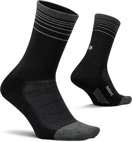 Vista 23 de Feetures Calcetines Elite Light Cushion Mini Crew Negro (3 pares)