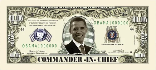 Vista 2 de Set de 100 – Barack Obama millones de billetes de dólar