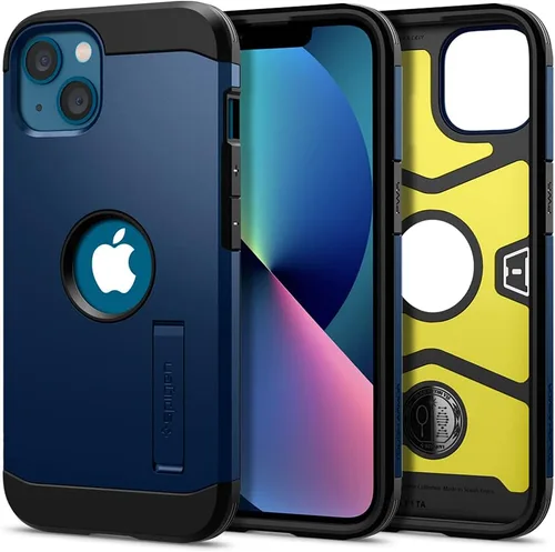 Vista 8 de Spigen Tough Armor [Tecnología de Protección Extrema] Diseñada para Funda iPhone 13 (2021) - Negro