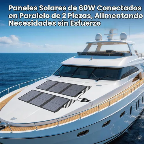 Vista 2 de FlexSolar Panel solar tipo N de 120 W (paquete de 2 unidades de 60 W), 25% de alta eficiencia, IP67 impermeable, celda de corte medio, cargador