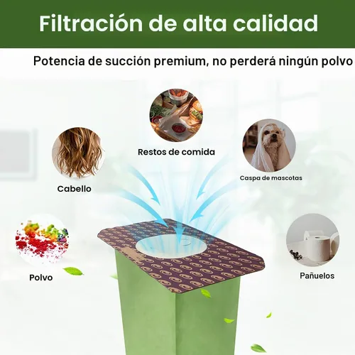 Vista 5 de Paquete de 20 bolsas de vacío con microfiltro 103483 compatibles con aspiradora vertical ProTeam de 3.25 cuartos de galón, para ProForce 1200XP