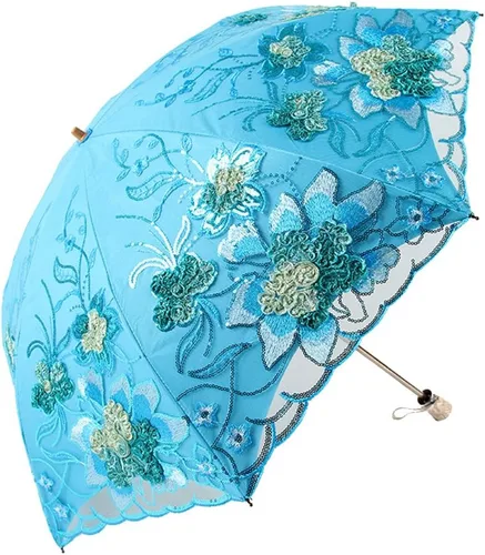 Vista 80 de Honeystore - Parasoles de encaje de flores para fiesta de boda, paraguas nupcial de encaje