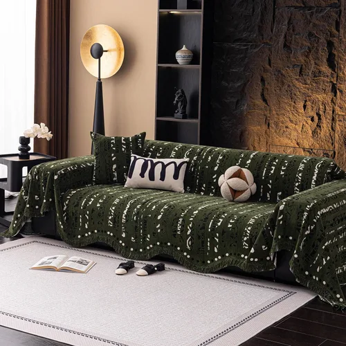 Vista 38 de DREAMINGO Funda de Sillón de Chenilla Fundas de Sofá Jacquard Lavables Protector de Muebles Funda de Sofá Reclinable 1 Cojín Funda de Silla A0#