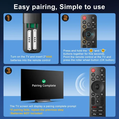 Vista 8 de AI Voice Magic Remote para LG OLED QNED UHD NanoCell Webos Smart TV Magic Control remoto reemplazo AN-MR25GA MR21 MR22 MR23 MR24 GA GN MR20GA MR19BA