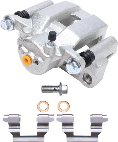 Vista 3 de Detroit Axle - Pastillas de cerámica traseras de repuesto de pinza de freno derecha para Infiniti G35 Nissan 350Z Murano Quest - Juego de 3 piezas
