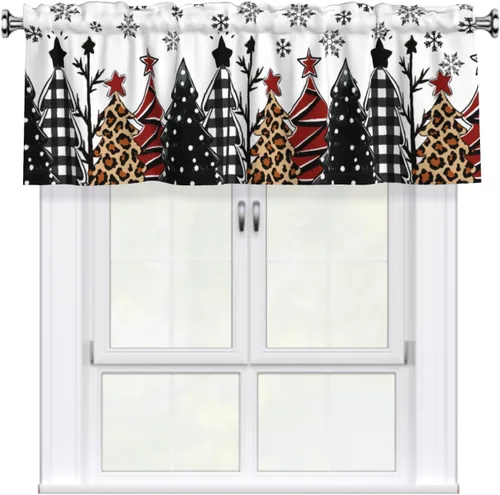Vista 22 de Cenefa de estrella del oeste de Texas para ventana, rústica, granja, granero, cocina, cenefa de ventana rural vintage con bolsillo para barra